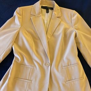 Apostrophe Cream Blazer & Skirt Suit